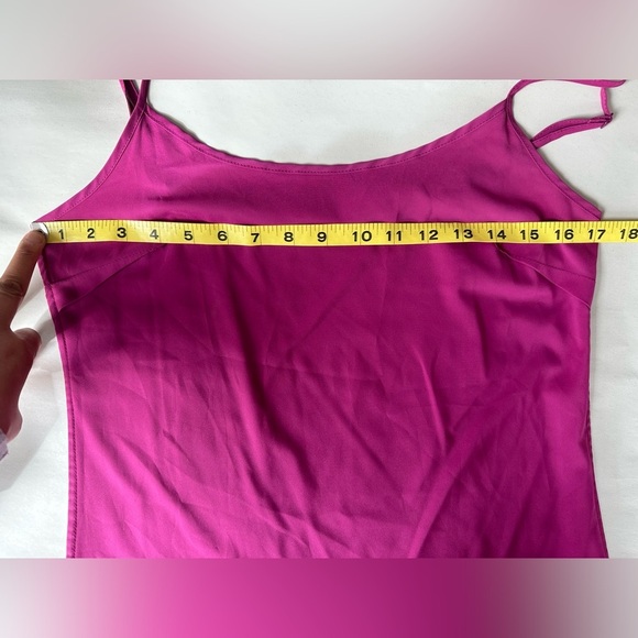 TORY BURCH Magenta Fuchsia Spaghetti Strap Cami Slip Dress Size 0 - Picture 9 of 12